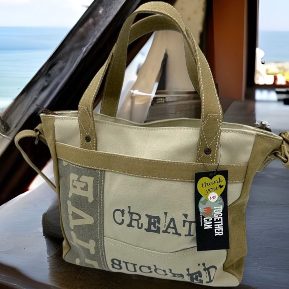 Mona B Handbags - NWT Life Is Short "Live, Create, Succeed" Crossbody Bag by Mona B